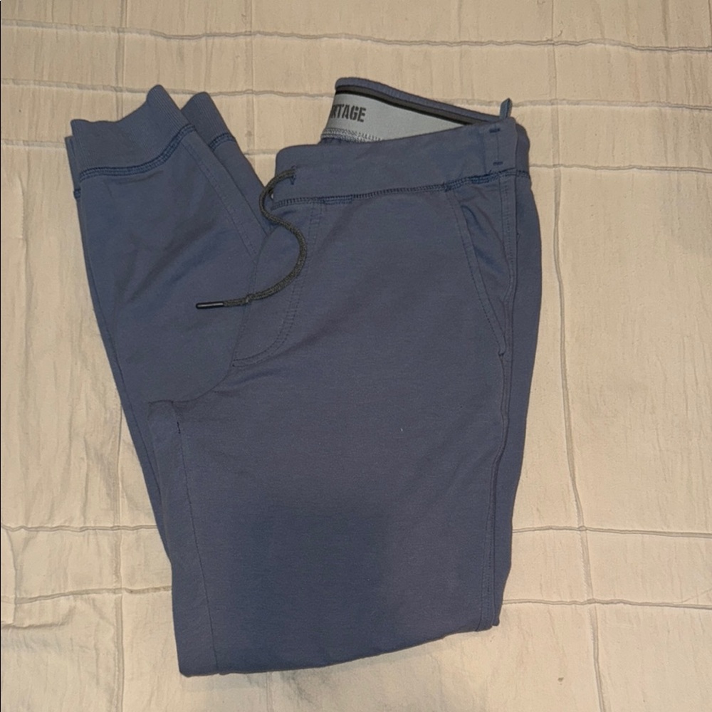 Weatherproof Vintage Blue Jogger Sweatpants with Tapered Fit
